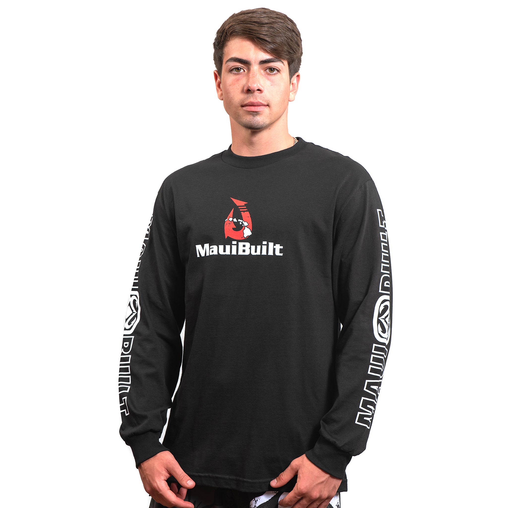 Maui Built Makau Hawaiian Hook Logo Long Sleeve T-shirt